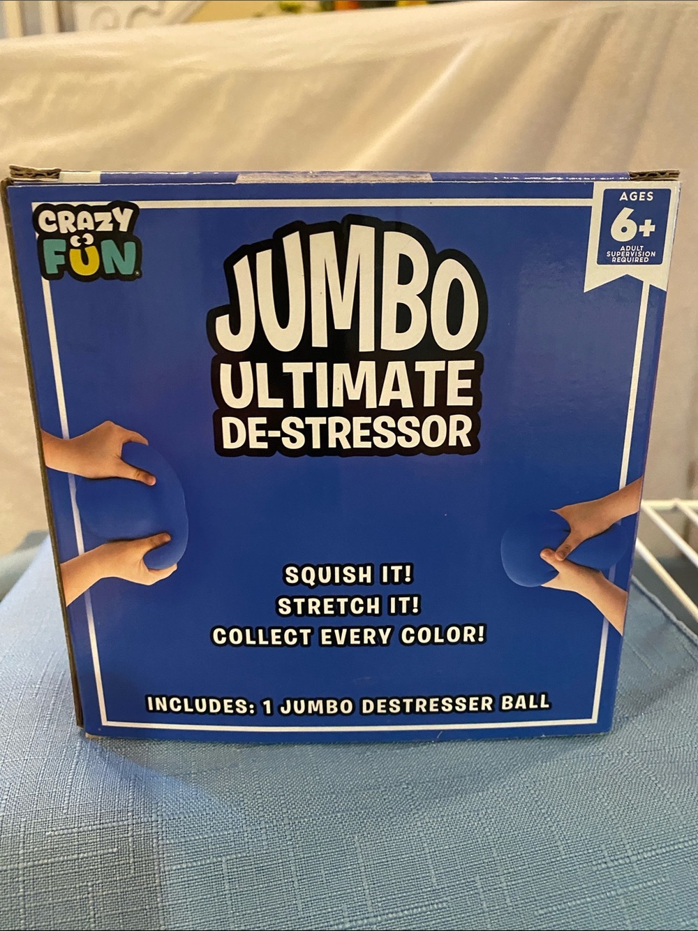 Blue Jumbo Ultimate De-Stressor Ball RMS - Picture 2 of 4